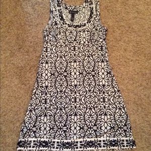 INC Black and White Dress